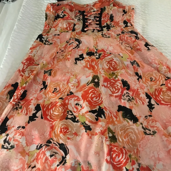Candies Floral Print A-Line Sundress - Picture 4 of 8
